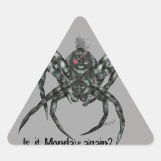 Larry the Spider Is it Monday Again Sticker