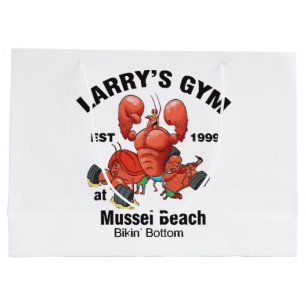 Larry's Gym At Mussel Beach Large Gift Bag