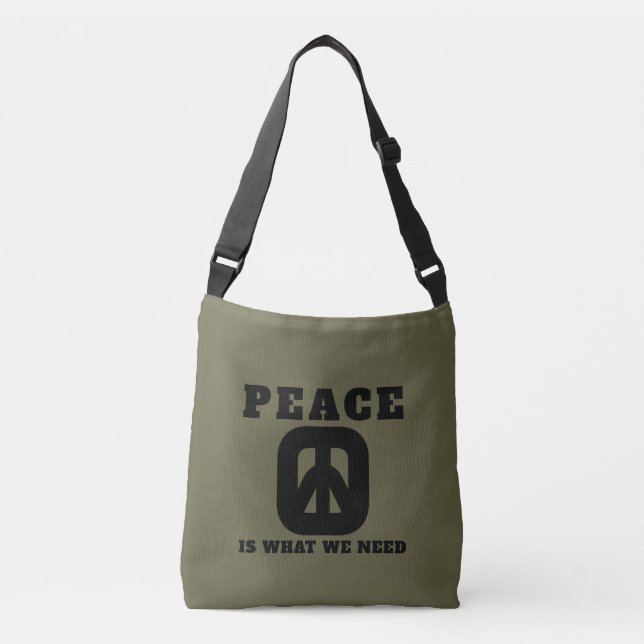 LARRYSTOTES PEACE (IWWN)Crossbody Bag (Front)