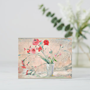 Larsson - Carnations and Poppies Postcard