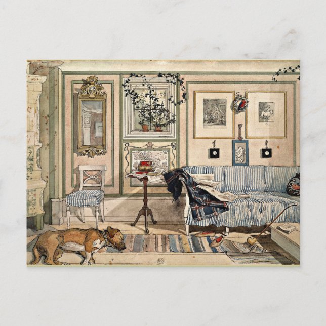 Larsson - Cosy Corner, 1894, artwork Postcard (Front)