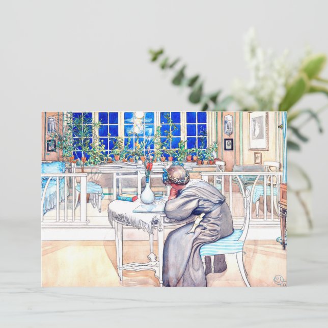 Larsson - On the Eve of the Trip to England Card (Standing Front)