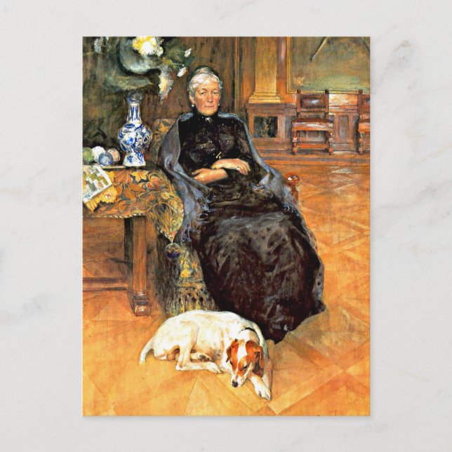 Larsson: Portrait of Gothilda Furstenberg Postcard (Front)