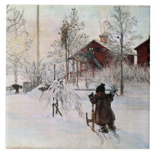 Larsson: The Yard and Wash-House artwork Tile