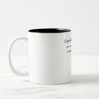 L'art de la Simplicité French Chic Minimalist Cera Two-Tone Coffee Mug