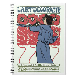 L'Art Decoratif Spiral Notebook