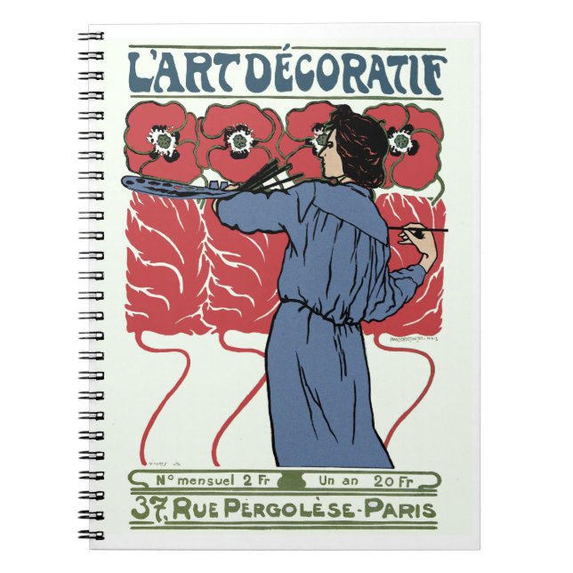 L'Art Decoratif Spiral Notebook (Front)