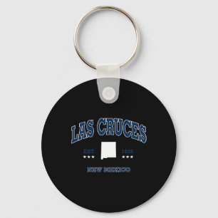 Las Cruces New Mexico Nm Throwback Navy Vintage At Key Ring