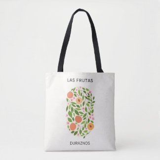 Las Frutas: Duraznos - Peach Market Tote Bag