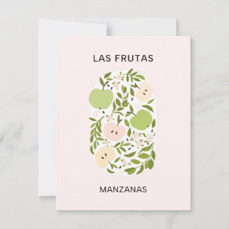 Las Frutas: Manzanas - Apple Market Card