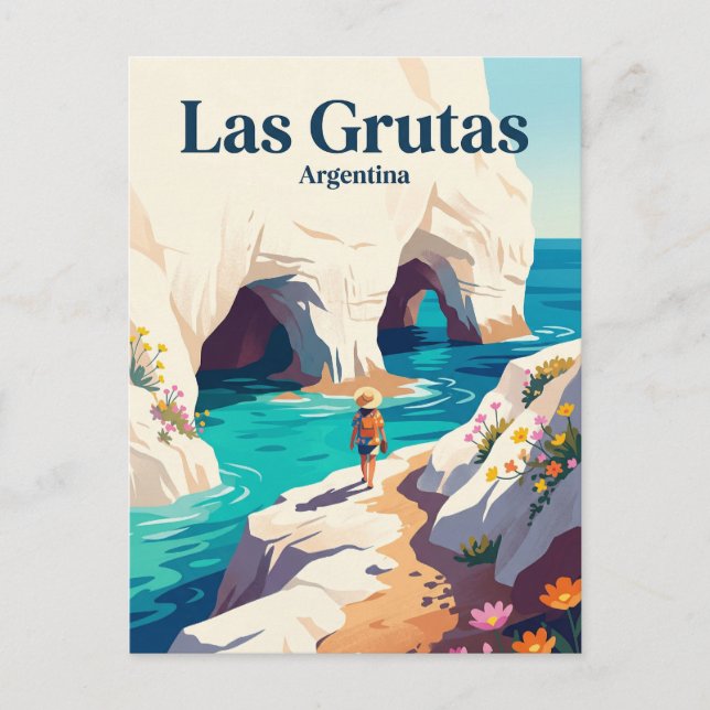 Las Grutas Argentina Postcard (Front)