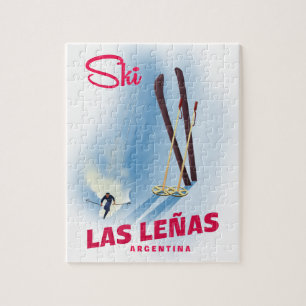 las leñas Argentina ski Jigsaw Puzzle