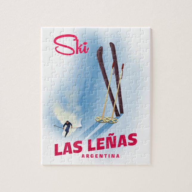 las leñas Argentina ski Jigsaw Puzzle (Vertical)