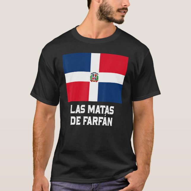 Las Matas De Farfán Dominican Republic Emblem Escu T-Shirt (Front)