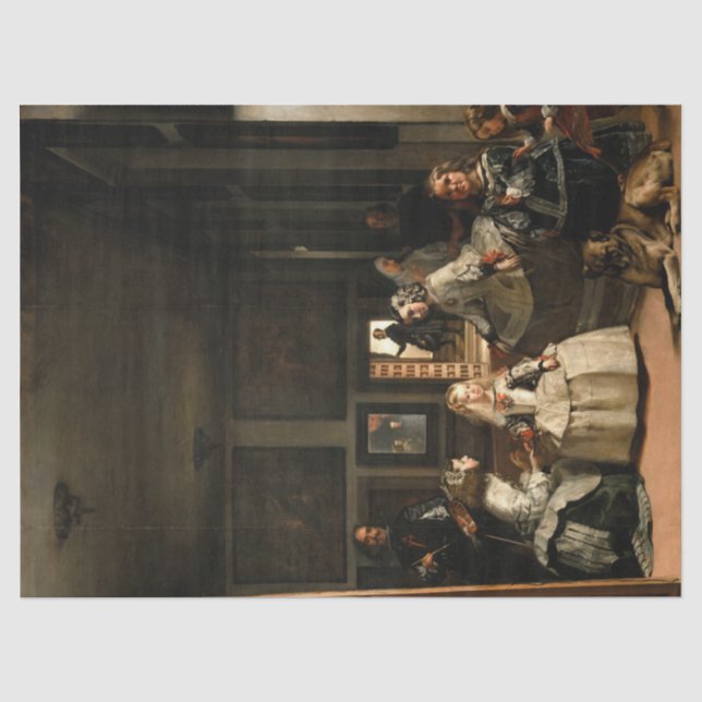 Las Meninas by Diego Velazquez Tissue Paper (Front)