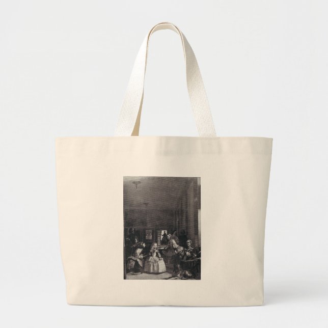 "Las Meninas." by Velazquez Large Tote Bag (Front)