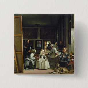 Las Meninas or The Family of Philip IV, c.1656 15 Cm Square Badge