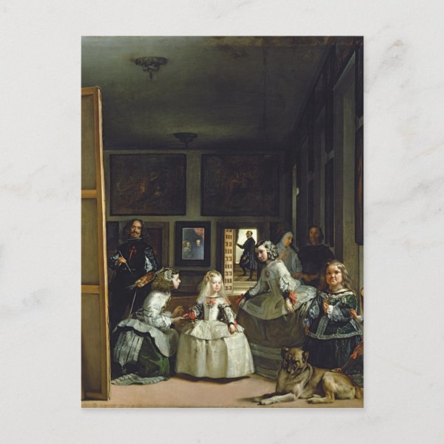 Las Meninas or The Family of Philip IV, c.1656 2 Postcard (Front)