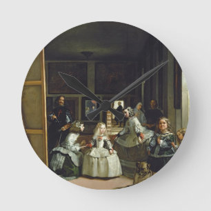 Las Meninas or The Family of Philip IV, c.1656 Round Clock