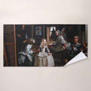 Las Meninas, The Maids of Honour, Diego Velazquez Bath Towel