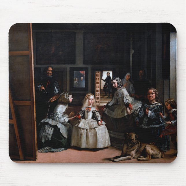 Las Meninas, The Maids of Honour, Diego Velazquez Mouse Pad (Front)