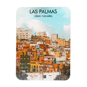 Las Palmas Gran Canaria City View Magnet