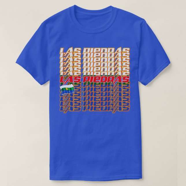 Las Piedras Cascade text 2 T-Shirt (Design Front)