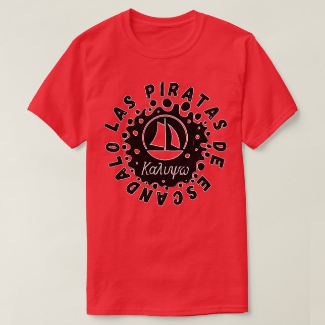 Las Piratas de Escandado Sail Crew T-Shirt (Design Front)