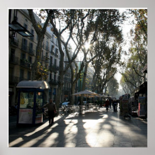 Las Ramblas, Barcelona Poster