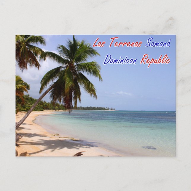 Las Terrenas Beach Samana Dominican Republic Postcard (Front)