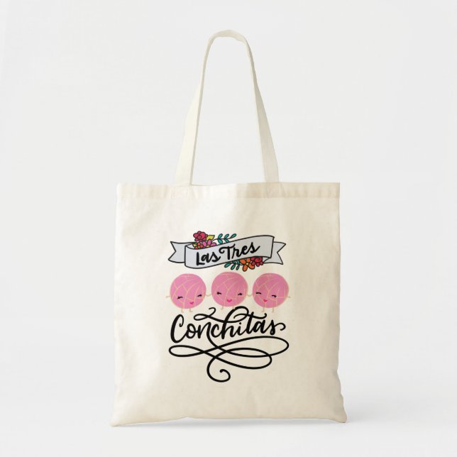 Las Tres Conchitas, Spanish Tote Bag (Front)