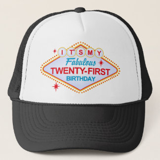 Las Vegas 21st Birthday Trucker Hat