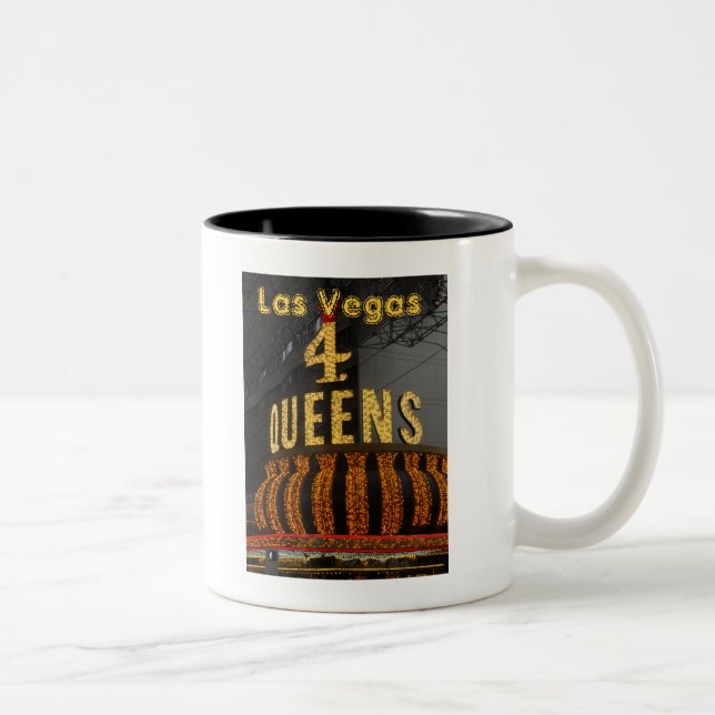 Las Vegas 4 Queens Two-Tone Coffee Mug (Right)