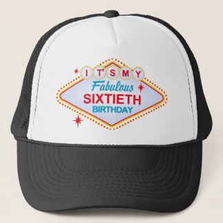 Las Vegas 60th Birthday Trucker Hat