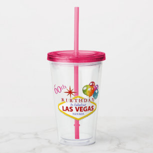Las Vegas 60th Birthday Tumbler