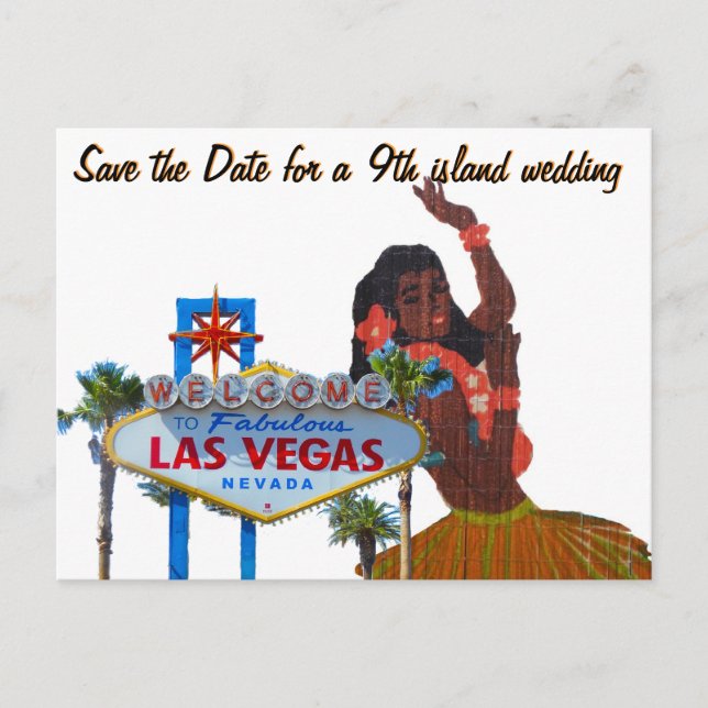 Las Vegas 9th island Wedding Invitation (Front)