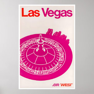 Las Vegas Art Print Nevada Travel Poster Retro