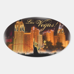 Las Vegas artistic night scene stickers new york