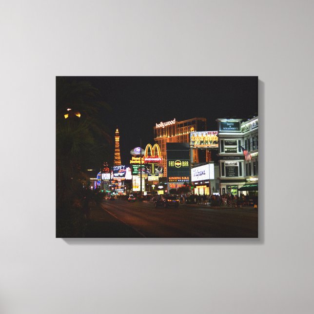 Las Vegas at night Canvas Print (Front)