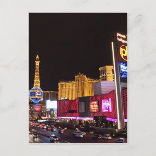 Las Vegas at night Postcard