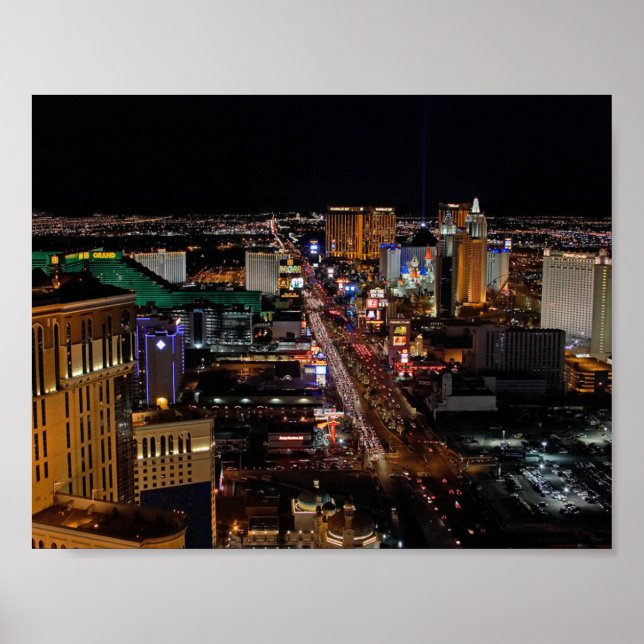 Las Vegas at Night Poster (Front)