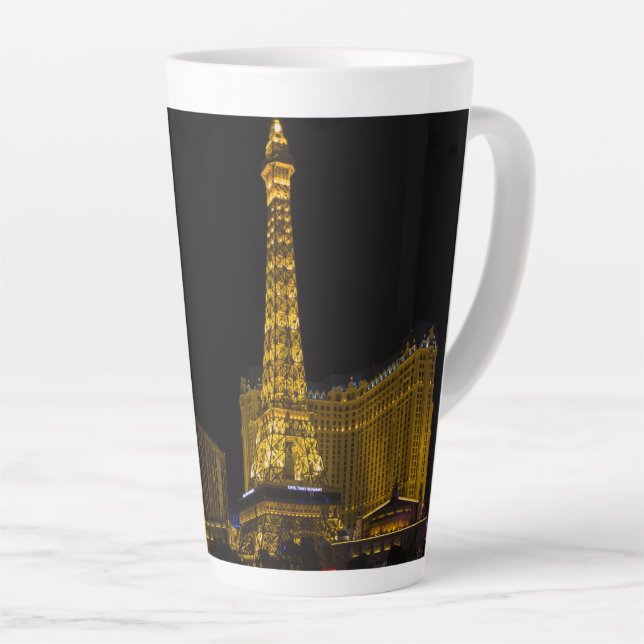 Las Vegas at night  Skyline Latte Mug (Right Angle)