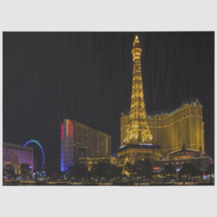Las Vegas at night Skyline Tissue Paper