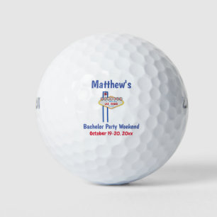 Las Vegas Bachelor Party Favour Weekend Trip Golf Balls