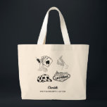 Las Vegas Bachelorette Bridesmaid Name Personalise Large Tote Bag<br><div class="desc">Get ready for a memorable Las Vegas bachelorette with this customisable bridesmaid name welcome tote bag! It's the perfect gift tote that guests will actually want to keep.</div>