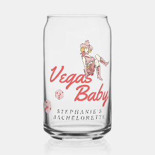 Las Vegas Bachelorette Can Glass