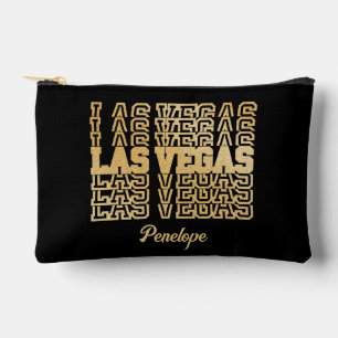 Las Vegas Bachelorette Favour Glamourous Gold Accessory Pouch