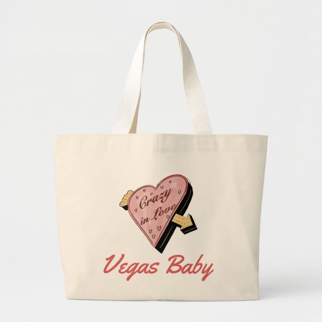 Las Vegas Bachelorette Large Tote Bag (Front)