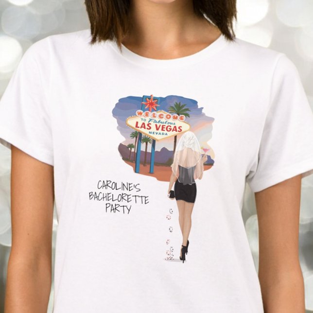 Las Vegas Bachelorette Party Blonde Bride T-Shirt (Creator Uploaded)