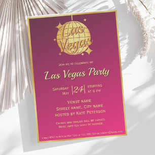 Las Vegas bachelorette party event Invitation